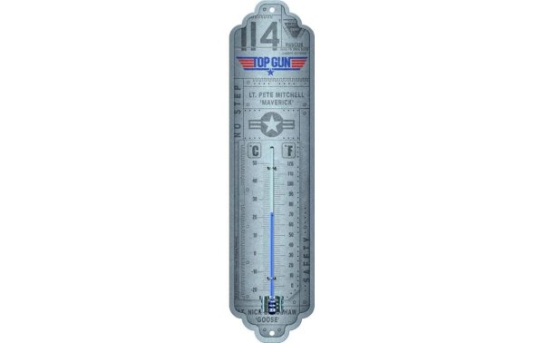 Nostalgic Art Thermometer Top Gun 6.5 x 28 cm
