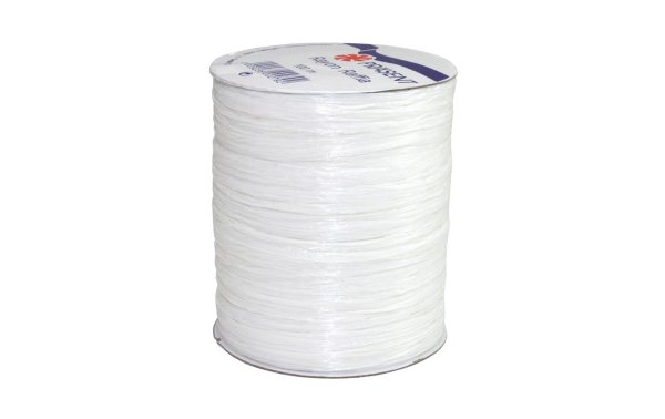 Pattberg Geschenkband Raffia Rayon 100 m, Weiss