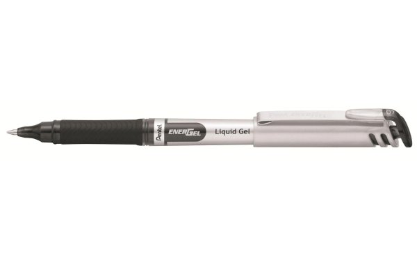 pentel Gelschreiber Liquid EnerGel mit 0.7 mm Metallspitze, Schwarz