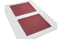 Adam Tischset Uni Collection 30 cm x 40 cm, 2 Stück, Rot