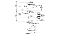 GROHE Lavaboarmatur QuickFix Start M-Size chrom