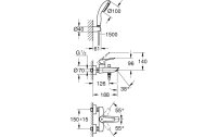 GROHE Badewannenarmatur Set Start 1/2"