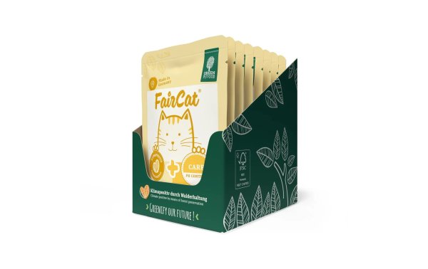 Green Petfood Nassfutter FairCat Care, 8 x 85 g