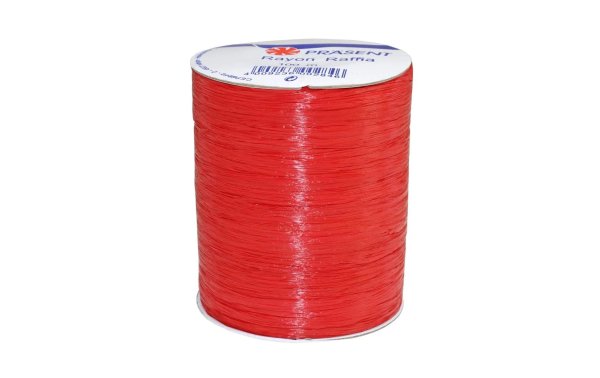 Pattberg Geschenkband Raffia Rayon 100 m, Rot