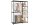 VASAGLE Garderobenständer mit 2 Hängefächer 112 x 165 cm, Schwarz