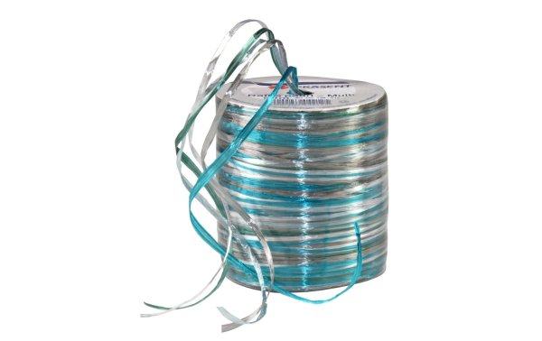 Pattberg Geschenkband Raffia Pearl 50 m, Blau-Töne