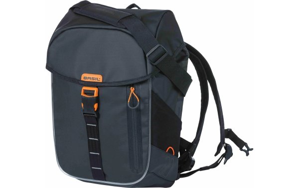 BASIL Rucksack Miles Tarpaulin Nordlicht Schwarz