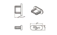 Delock Blindstecker/Staubschutz USB-MicroB 10 Stück Schwarz