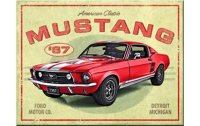 Nostalgic Art Haftmagnet Ford Mustang 1 Stück, Gelb/Rot