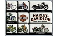 Nostalgic Art Magnet-Set Harley Davidson 9 Stück,...