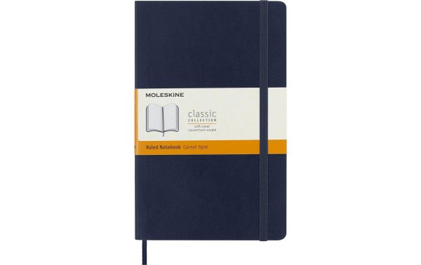 Moleskine Notizbuch A5 Liniert, 192 Seiten Saphier