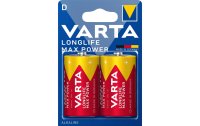 Varta Batterie Longlife Max Power D 2 Stück