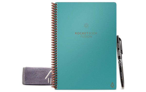 Rocketbook Notizbuch Fusion Smart A5, Liniert, Türkis