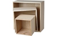 Creativ Company Holzartikel Kisten, 3 Stück