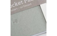 Gmund Notizbuch Pocket Pad 6.7 x 13.8 cm, Blanko, Hellgrau