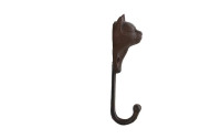 Esschert Design Wandhaken Katzenkopf 16 cm, Braun