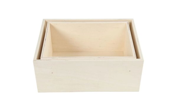 Creativ Company Holzartikel Kiste, 2 Stück