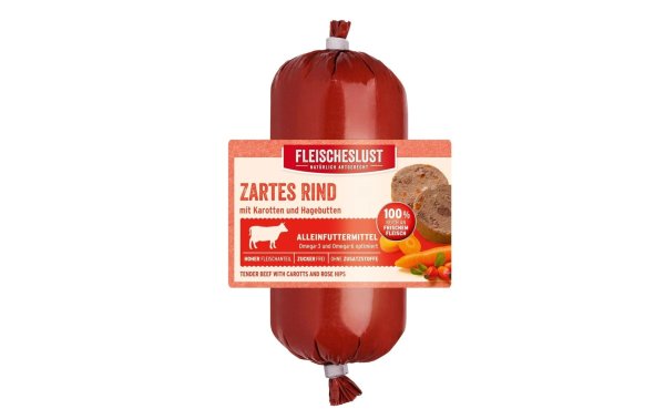 Fleischeslust Nassfutter Classic Zartes Rind, 200 g