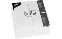 Papstar Papierservietten Buffet 33 cm x 33 cm, 80...