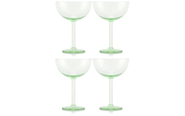 Bodum Outdoor-Champagnerglas Oktett 280 ml, Grün, 4 Stück