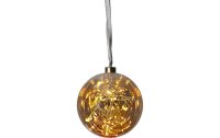 Star Trading Weihnachtskugel Glow, 40 LED, Ø 15 cm, Bernstein