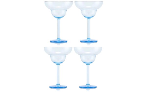 Bodum Outdoor-Martiniglas Oktett 250 ml, Blau, 4 Stück