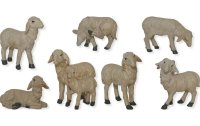 Botanic-Haus Krippenfiguren  Schafe 7-teilig, 7-9 cm