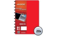 Adoc Sichtbuch Bind-Ex A4, 20 Taschen, Rot