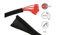 Label-the-cable Kabelschlauch CABLE TUBE 2 m x Ø 4 cm Schwarz