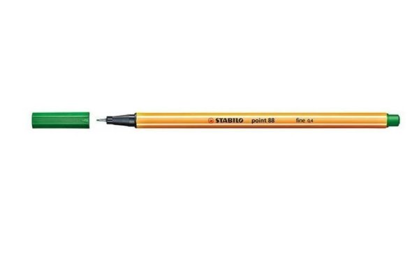 STABILO Fineliner point 88 10 Stück, Grün