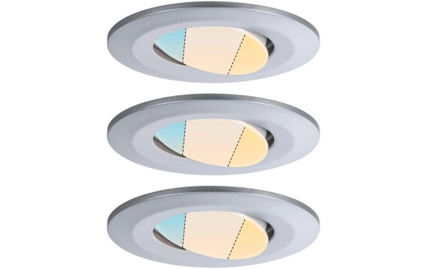 Paulmann Einbauspot HomeSpa Calla Set, 3 x 5.5 W, 2700- 6500 K, Chrom