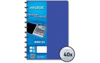 Adoc Sichtbuch Bind-Ex A4, 40 Taschen, Blau