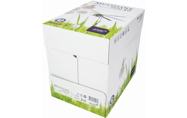 Antalis Kopierpapier Eco 50 Cleverbox A4, Weiss, 80 g/m²,2500 Blatt