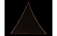 FTM Sonnensegel LED Solar, 360 cm, Dreieck, Beige