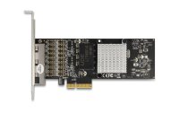 Delock Netzwerkkarte 4xRJ45 Gigabit PCI-Express x4