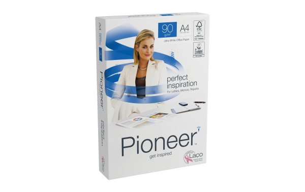 Pioneer Kopierpapier Preprint A4, Hochweiss, 90 g/m²,2500 Blatt