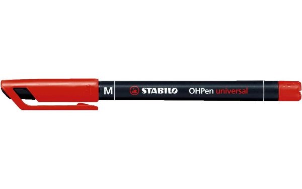 STABILO Folienstift OHPen universal M permanent, Rot