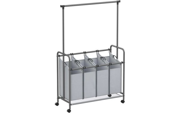 Songmics Wäschekorb  50 l, Grau