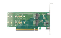 Delock Host Bus Adapter PCI-Express x16 - 4 x NVMe M.2 Key M 110 mm
