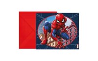 Amscan Geburtstagskarte Spiderman 6 Stück