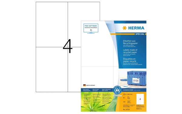 HERMA Universal-Etiketten 105 x 148 mm, 80 Blatt