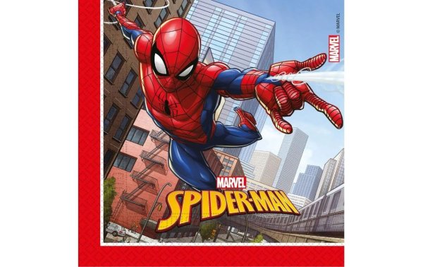 Amscan Papierservietten Spiderman 20 Stück