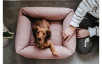 Hunter Hunde-Sofa Inari L, 100 x 80 cm, Pastellrot