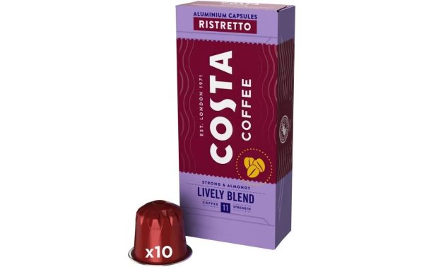 Costa Coffee Kaffeekapseln Lively Blend Ristretto 10 Stück