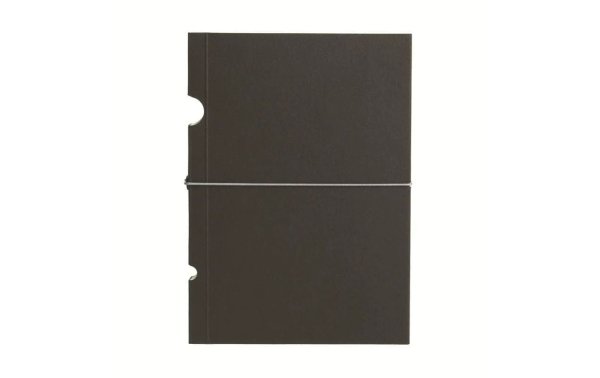 PaperOh Notizbuch Buco B7, Liniert, Schwarz