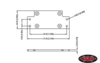 RC4WD Modellbau-Montageplatte 1:10 Warn 9.5cti Winch CNC