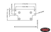 RC4WD Modellbau-Montageplatte 1:10 Warn 9.5cti Winch CNC