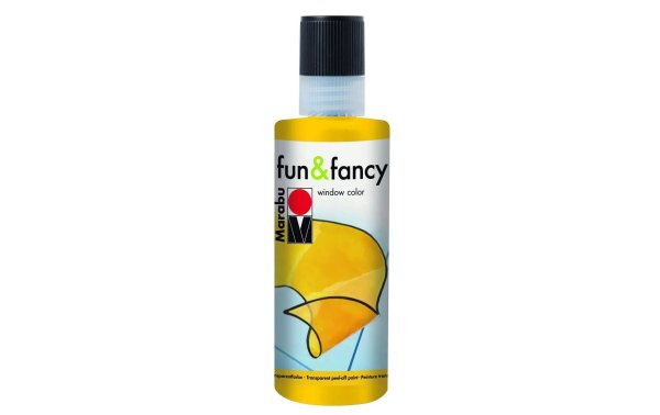 Marabu Fensterfarbe Fun & Fancy 80 ml, Gelb