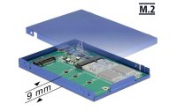 Delock 2.5"-Einbaurahmen USB 3.1 für M.2/mSATA-Module