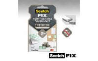 Scotch Innenmontagequadrate Scotch-Fix, 25 mm x 25 mm, Weiss